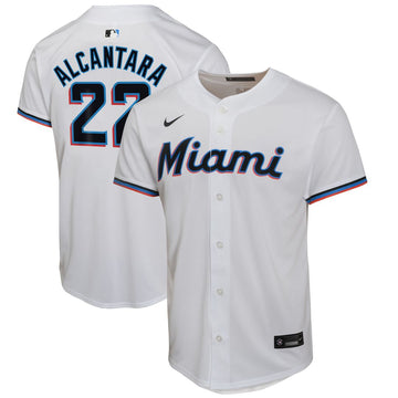 Sandy Alcantara Miami Marlins Nike Youth Home Game Player Jersey - White