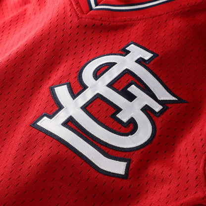 Ozzie Smith St. Louis Cardinals Mitchell & Ness Youth Cooperstown Collection Mesh Batting Practice Jersey - Navy