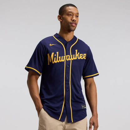 Milwaukee Brewers Nike Home Replica Team Jersey - Cream