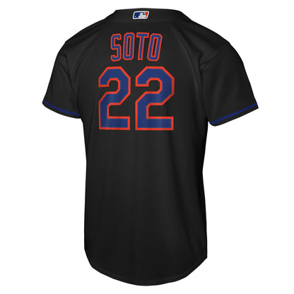Juan Soto New York Mets Nike Youth Alternate Replica Jersey - Black