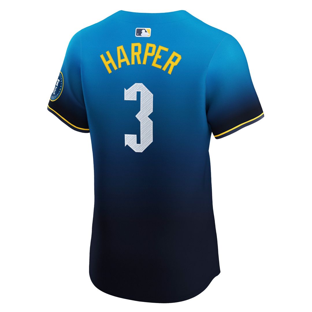 Bryce Harper Philadelphia Phillies Nike City Connect Elite Jersey - Navy