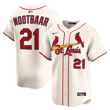 Lars Nootbaar St. Louis Cardinals Nike Alternate 2 Limited Jersey - Cream