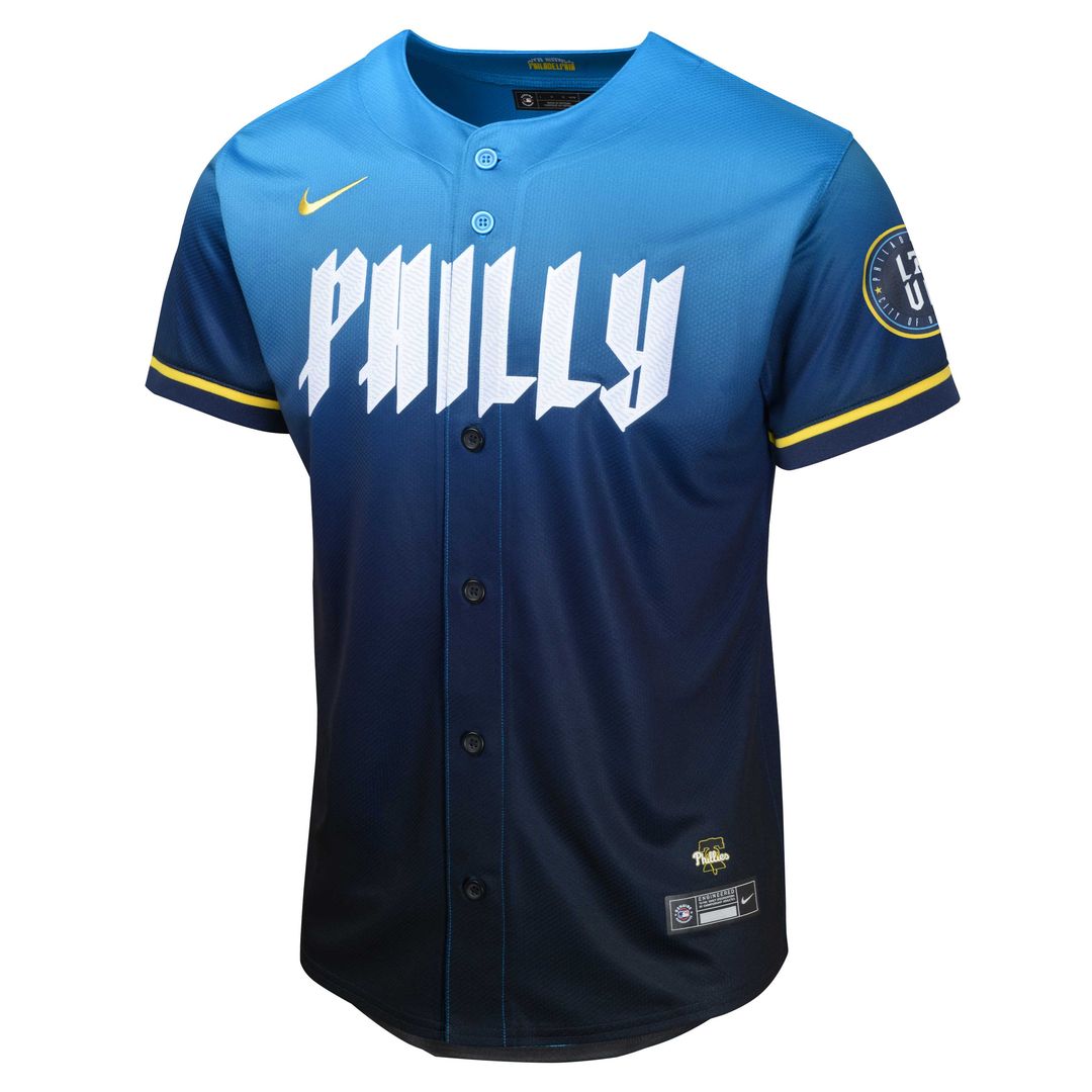 Philadelphia Phillies Nike Youth 2024 City Connect Limited Jersey - Blue