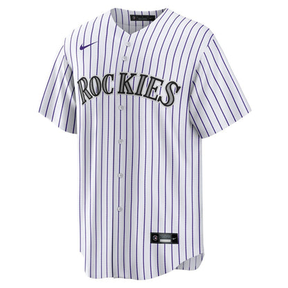 Jordan Beck Colorado Rockies Nike Home Replica Jersey - White