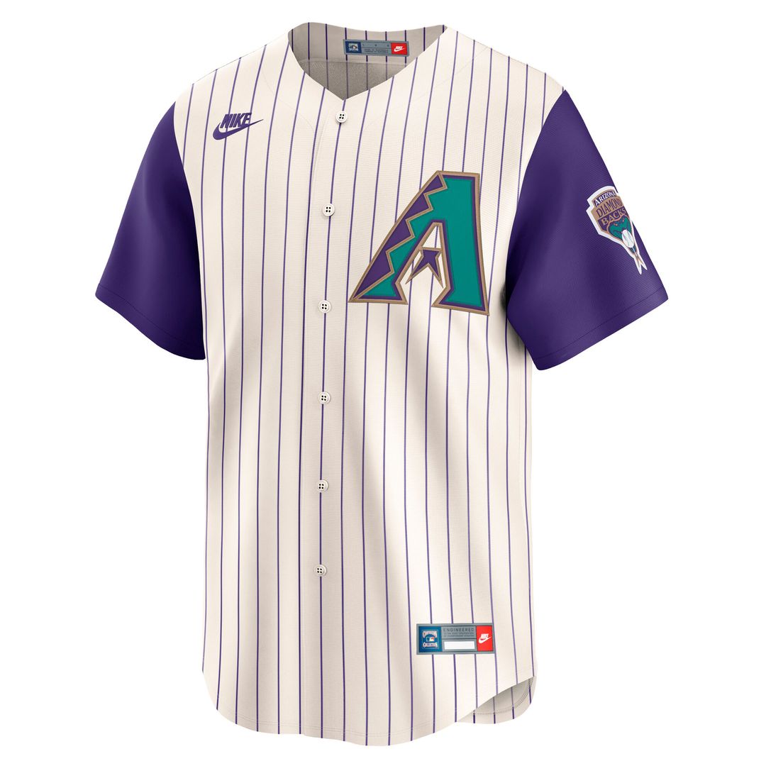 Luis Gonzalez Arizona Diamondbacks Nike Throwback Cooperstown Collection Limited Jersey - Cream