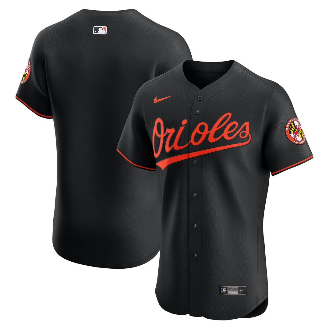 Baltimore Orioles Nike Alternate  Elite Jersey - Black
