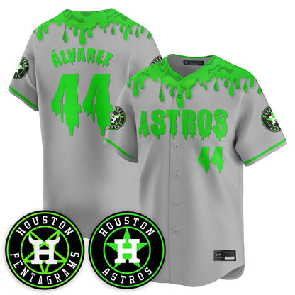 Custom Houston Astros "Slime Night Special" Jersey - Stitched