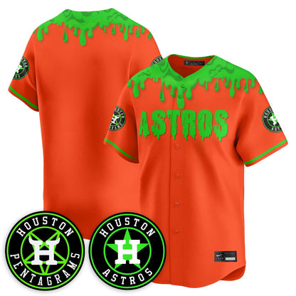 Custom Houston Astros "Slime Night Special" Jersey - Stitched