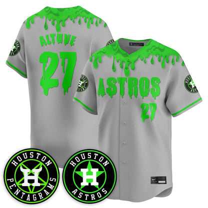 Custom Houston Astros "Slime Night Special" Jersey - Stitched