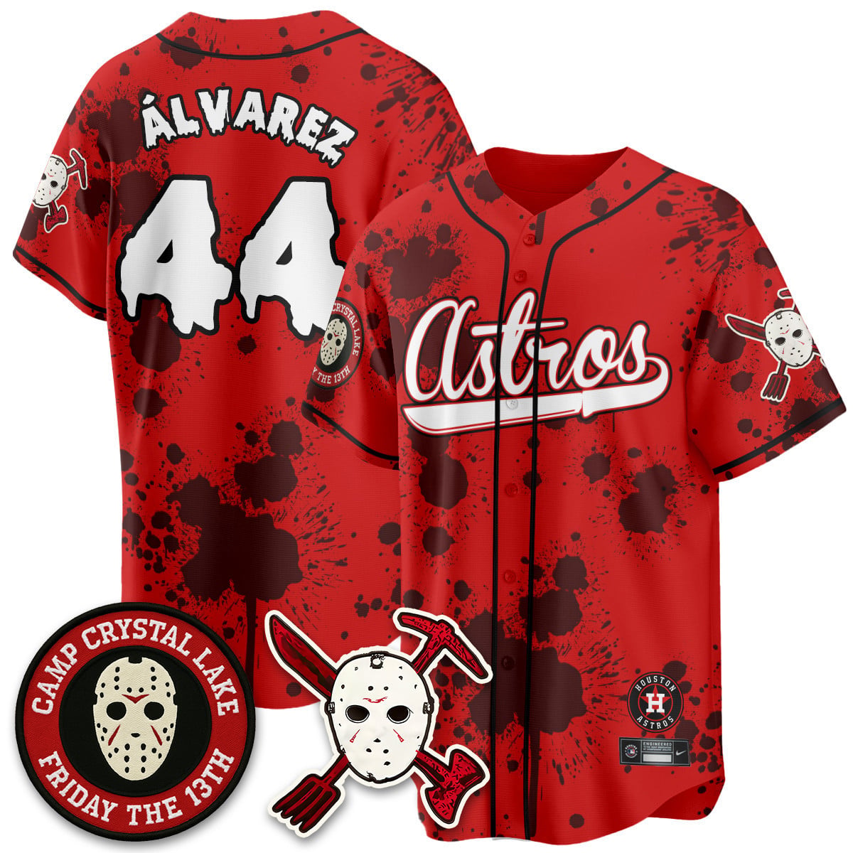 Custom Houston Astros "Friday the 13th" Jersey - All Stitched