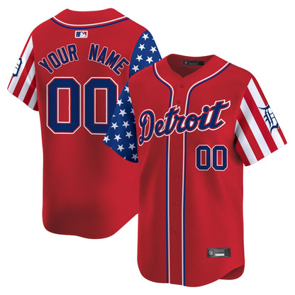Detroit Tigers 2025 Memorial Day Vapor Premier Limited Custom Jersey - All Stitched
