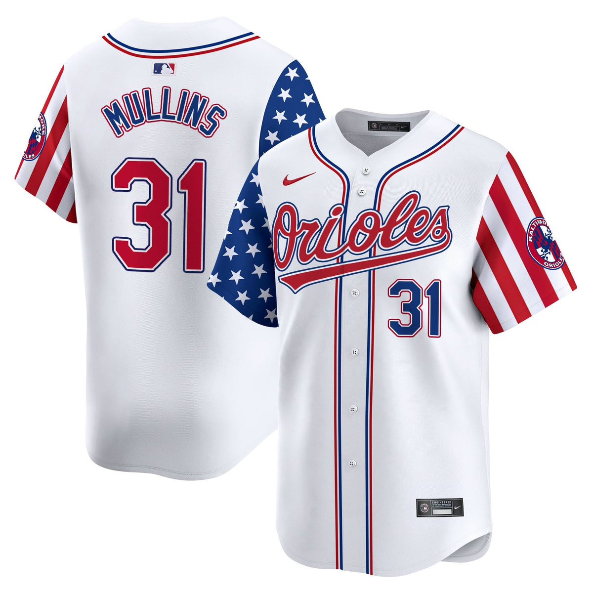 Men's Baltimore Orioles 2025 Independence Day Vapor Premier Limited Jersey - All Stitched