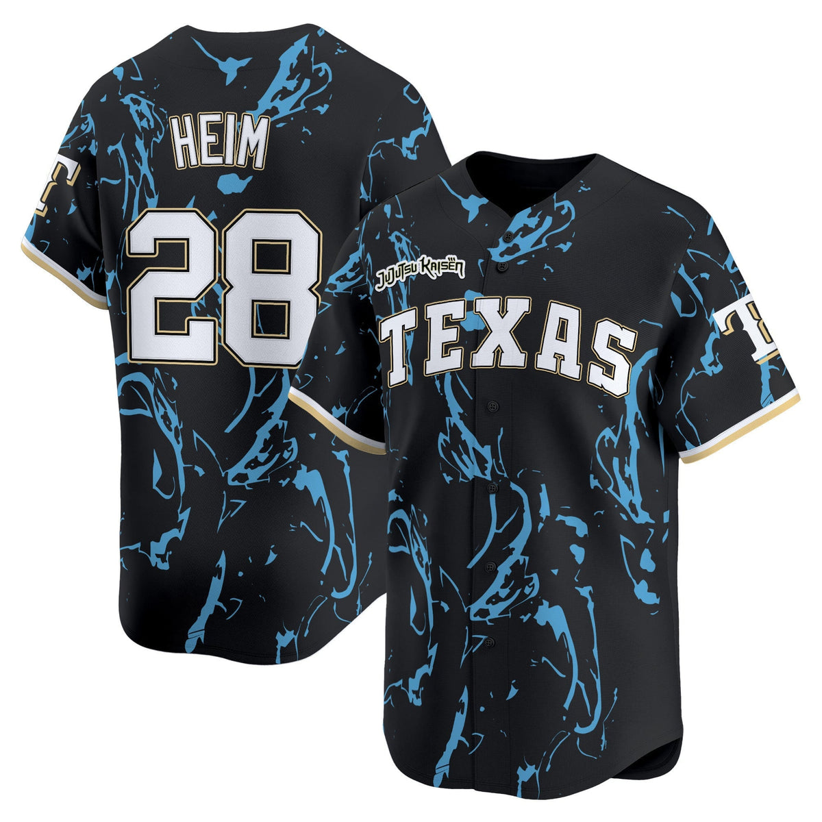 Texas Rangers x Jujutsu Kaisen Vapor Premier Limited Jersey - All Stitched