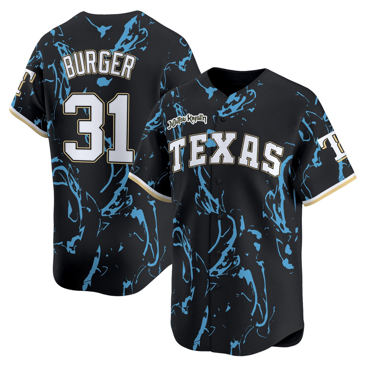 Texas Rangers x Jujutsu Kaisen Vapor Premier Limited Jersey - All Stitched