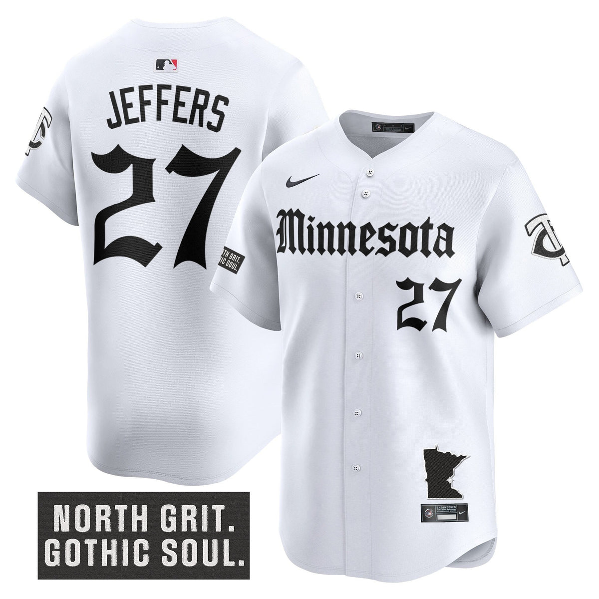 Men's Minnesota Twins 'Gothic North Edition' Vapor Premier Limited Jersey - All Stitched