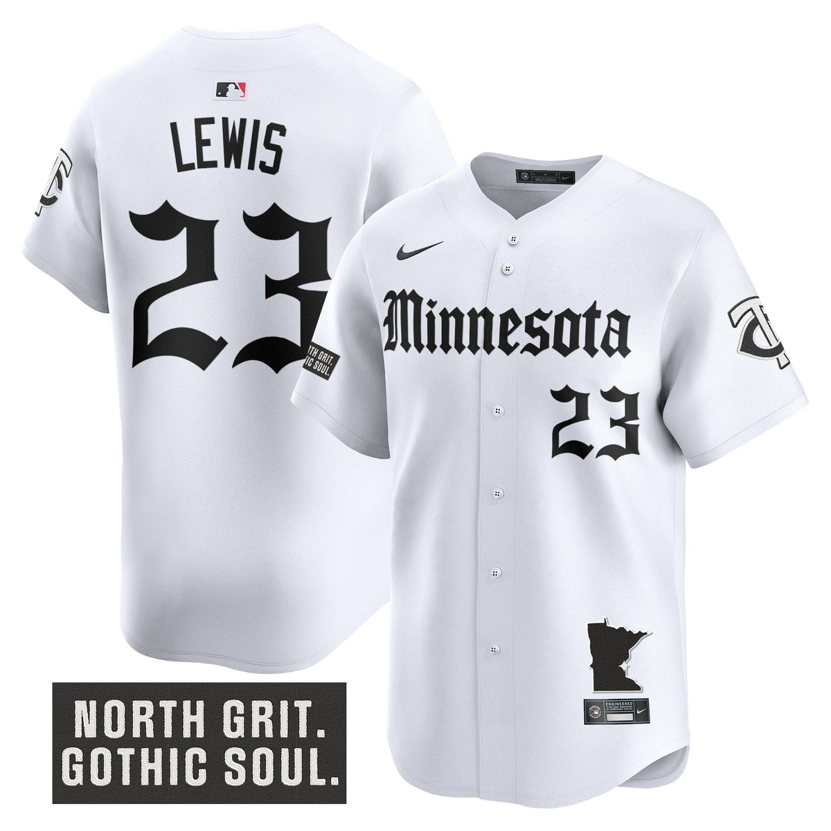 Men's Minnesota Twins 'Gothic North Edition' Vapor Premier Limited Jersey - All Stitched