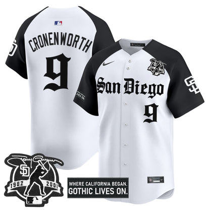 Men's San Diego Padres 'Gothic Edition' Vapor Premier Limited Jersey - All Stitched