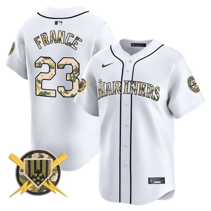Men's Seattle Mariners Armed Forces Day Vapor Premier Limited Jersey - All Stitched
