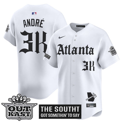Men's Atlanta Braves 'Gothic South x Outkast Edition' Vapor Premier Limited Jersey - All Stitched