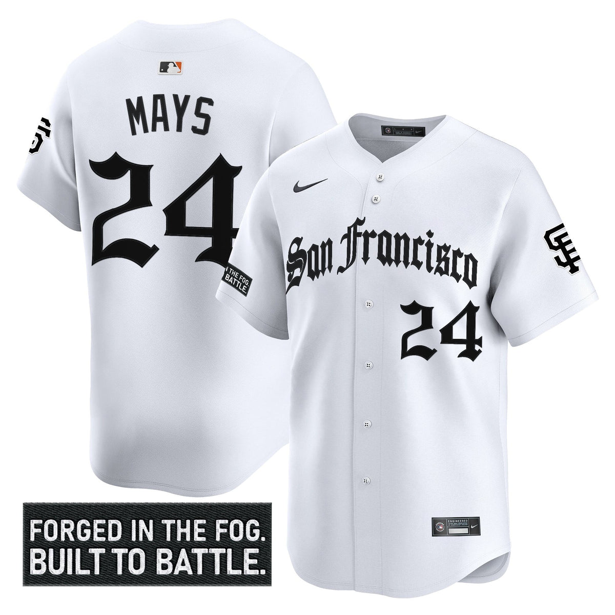 Men's San Francisco Giants 'Gothic Fog Edition' Vapor Premier Limited Jersey - All Stitched
