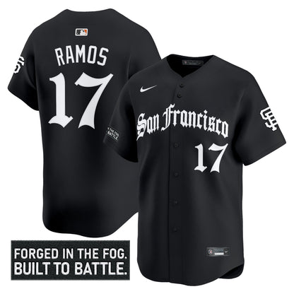 Men's San Francisco Giants 'Gothic Fog Edition' Vapor Premier Limited Jersey - All Stitched