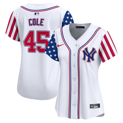 Women's New York Yankees 2024 Independence Day Vapor Premier Limited Jersey - All Stitched