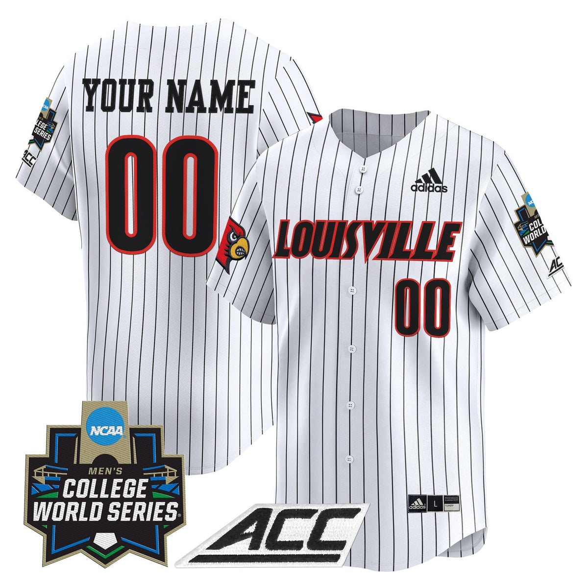 Louisville Cardinals 2025 World Series Vapor Premier Limited Custom Jersey - All Stitched