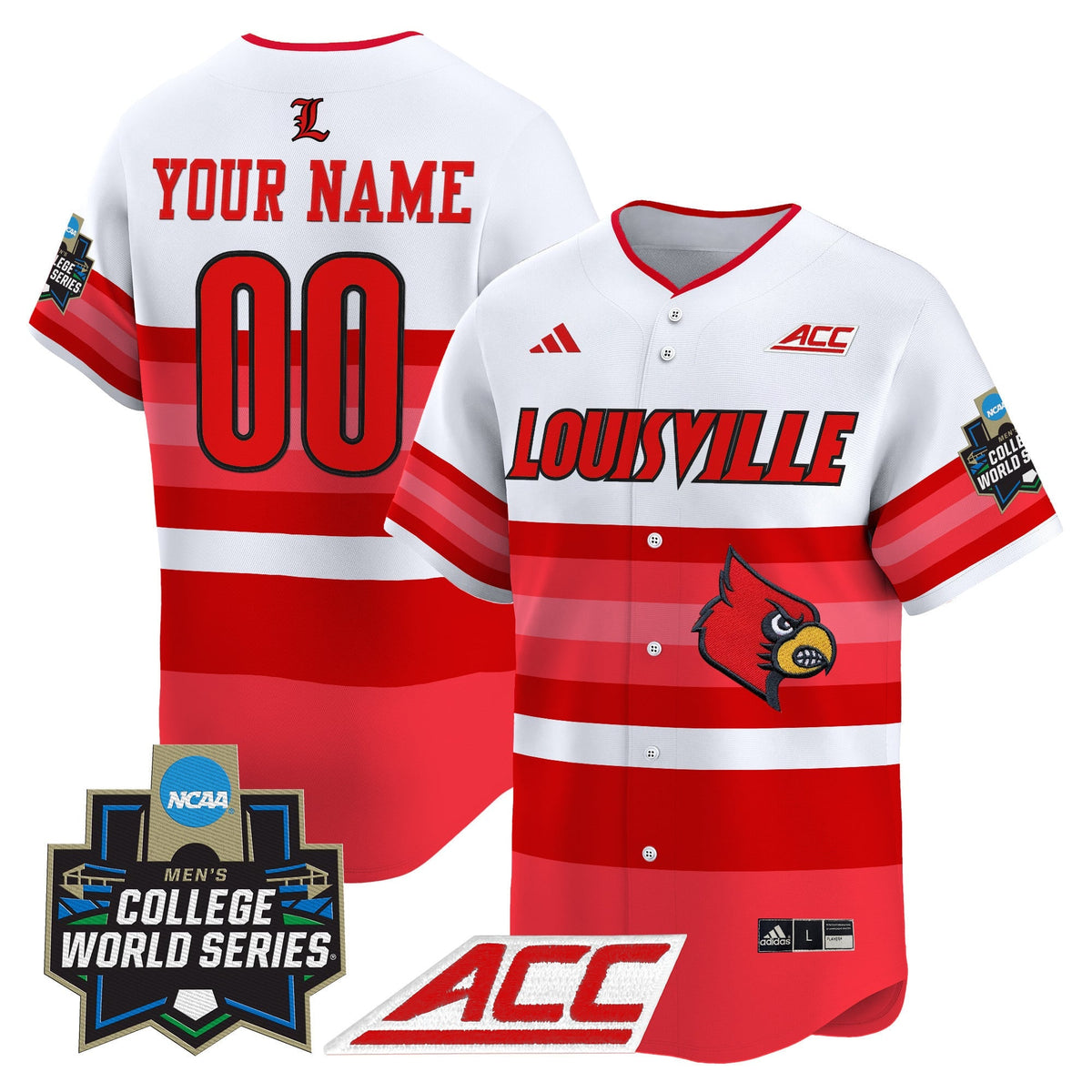 Louisville Cardinals 2025 World Series Vapor Premier Limited Custom Jersey - All Stitched