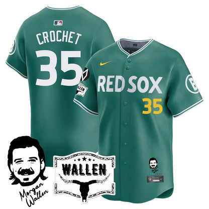 Men's Boston Red Sox Morgan Wallen 2025 Jersey - All Stitched