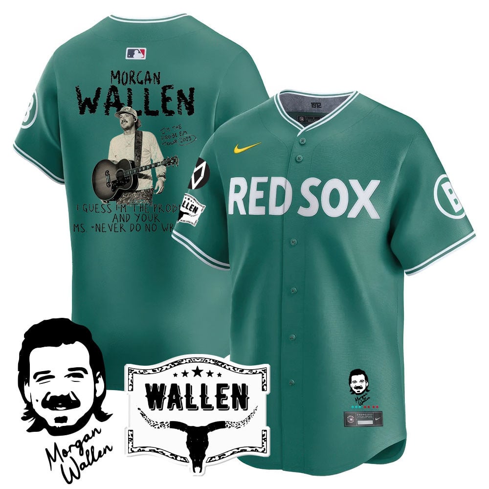 Men's Boston Red Sox Morgan Wallen 2025 Jersey - All Stitched