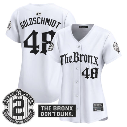 Women's Yankees 'The Bronx - Gothic Ink Drop Edition' Vapor Premier Limited Jersey - All Stitched