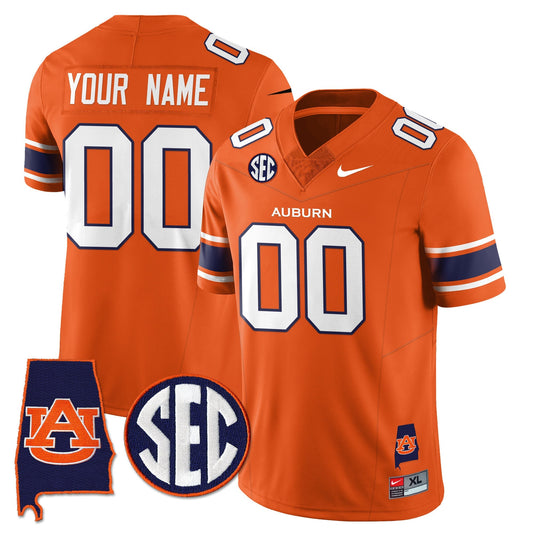 Auburn Tigers Alabama Patch Vapor Limited Custom Jersey - All Stitched