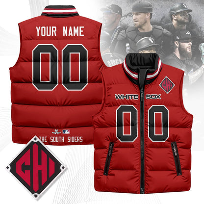 Custom Chicago White Sox Unisex Puffer Vest