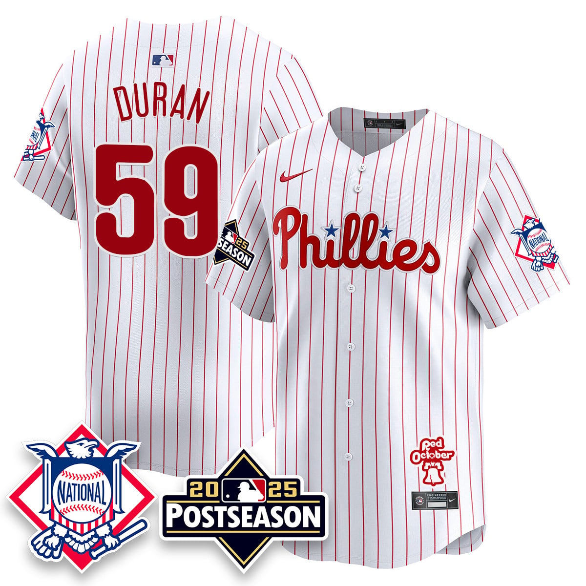Youth's Philadelphia Phillies 2025 Postseason Jersey - All Stitched