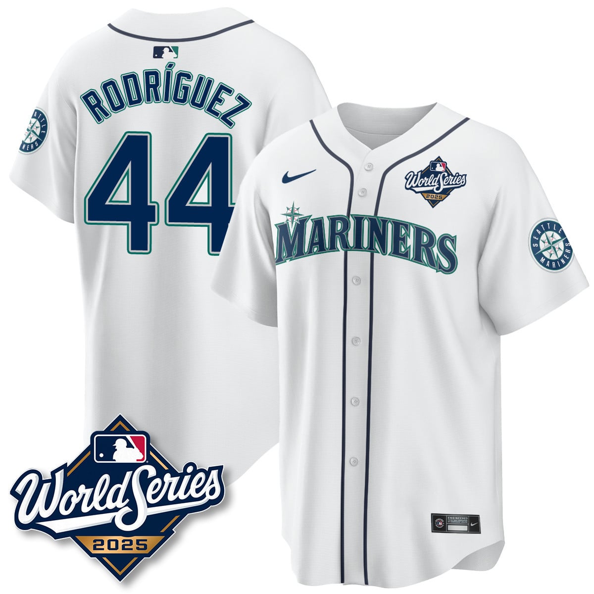 Seattle Mariners 2025 World Series Jersey - All Stitched