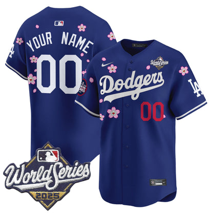 Dodgers 2025 World Series x Tokyo Series Vapor Premier Limited Custom Jersey V2 - All Stitched