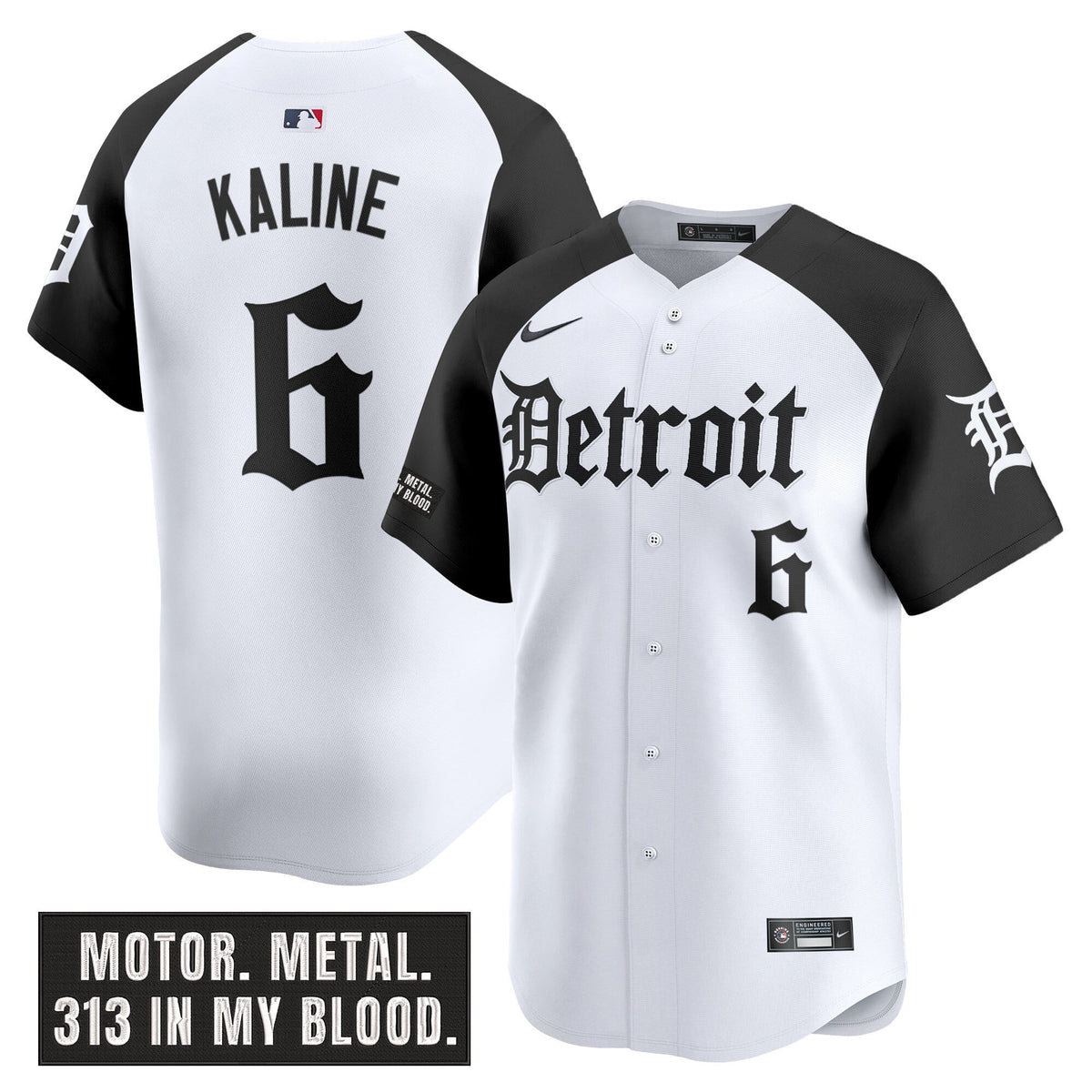 Men's Detroit Tigers 'Motor Gothic Edition' Vapor Premier Limited Jersey - All Stitched
