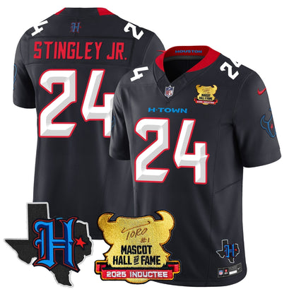 Houston Texans 2025 Mascot Hall Of Fame Jersey - All Stitched