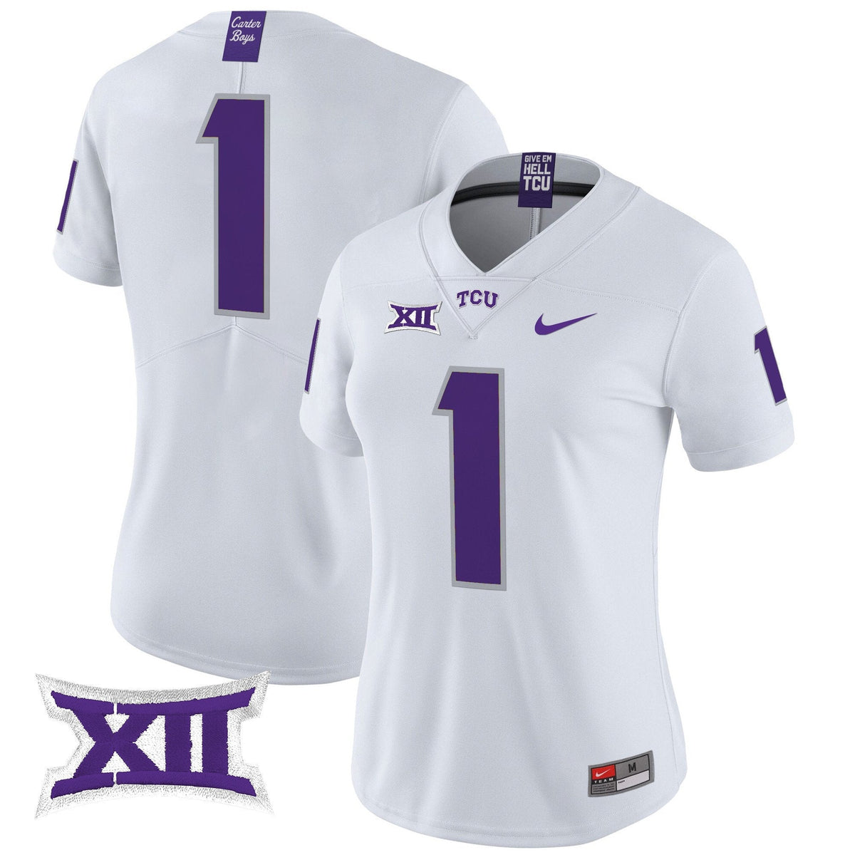 Women's TCU Horned Frogs 2024 Vapor Limited Jersey - All stitched