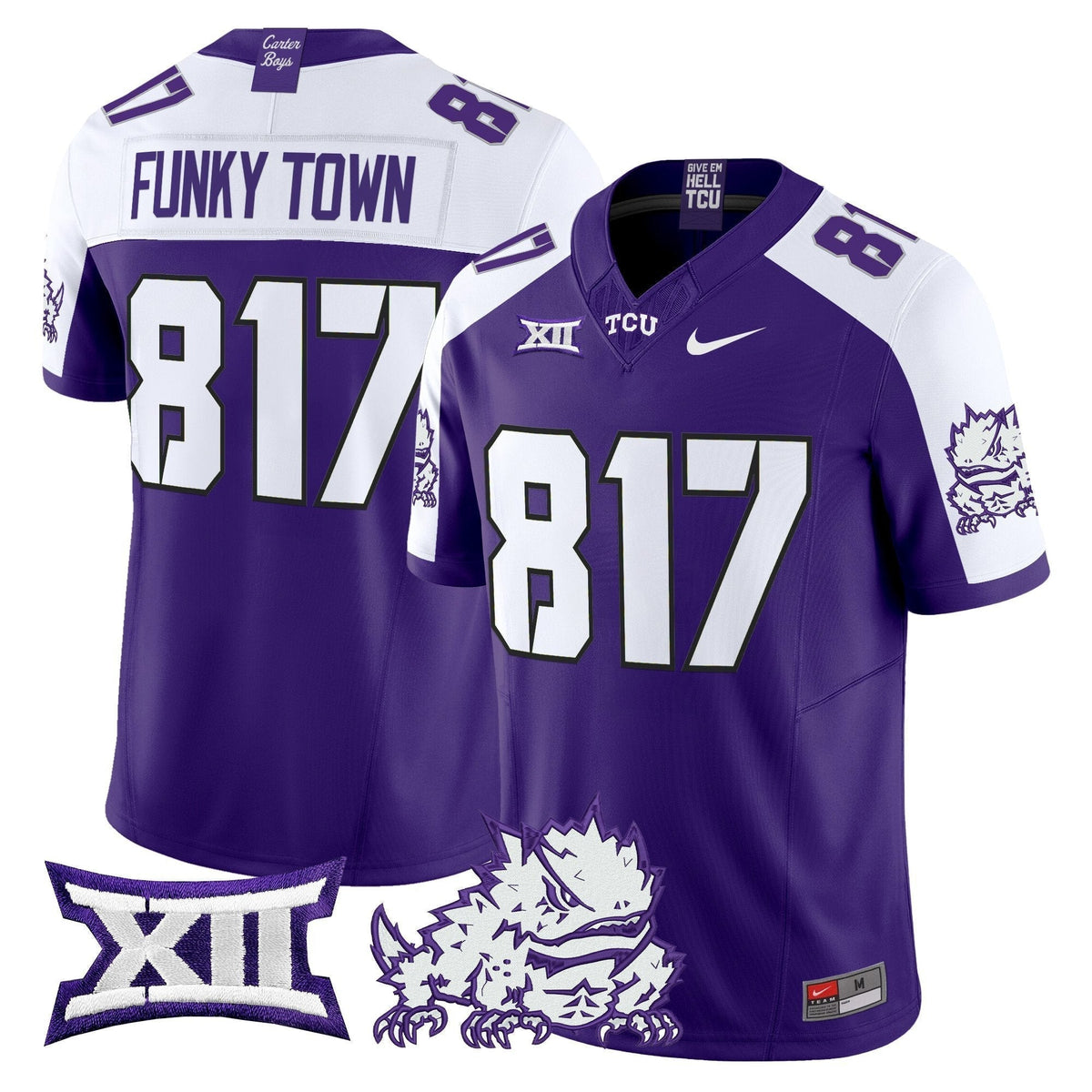 TCU Horned Frogs 2025 Vapor Limited Jersey - All stitched