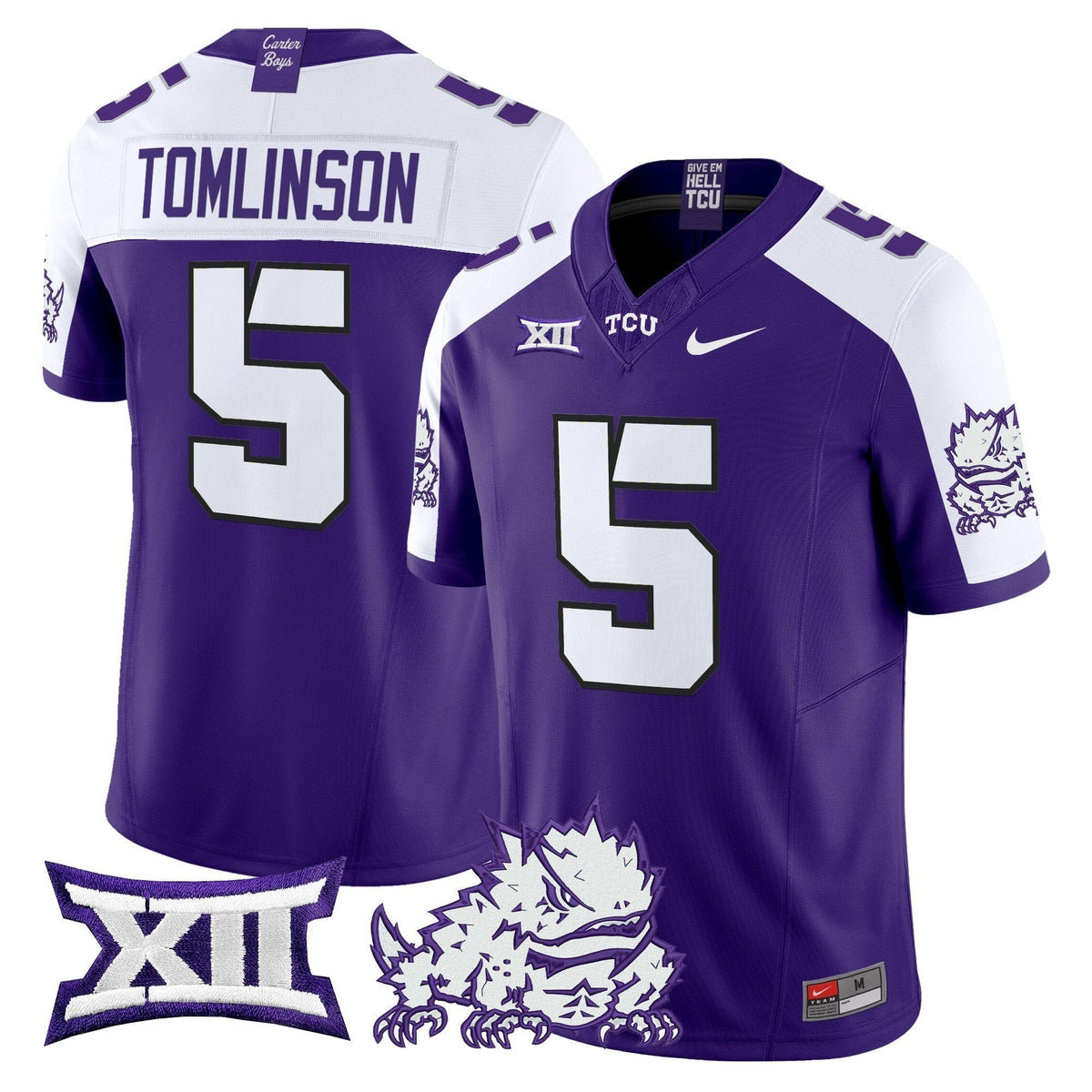 TCU Horned Frogs 2025 Vapor Limited Jersey - All stitched