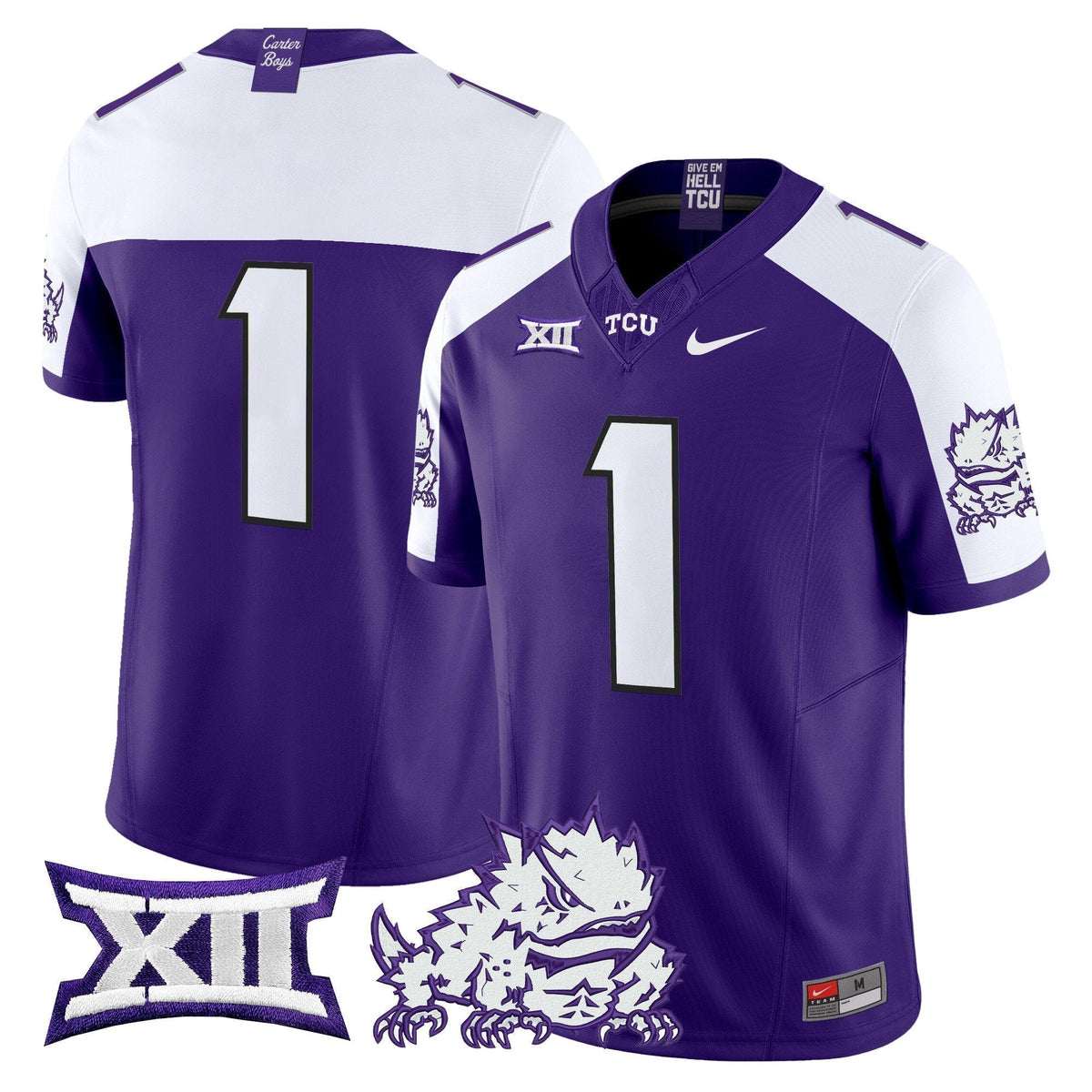 TCU Horned Frogs 2025 Vapor Limited Jersey - All stitched