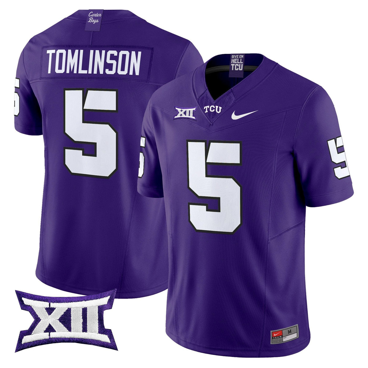 TCU Horned Frogs 2025 Vapor Limited Jersey - All stitched