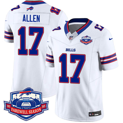 Buffalo Bills 2025 Jersey All Stitched - Farewell to Highmark Stadium