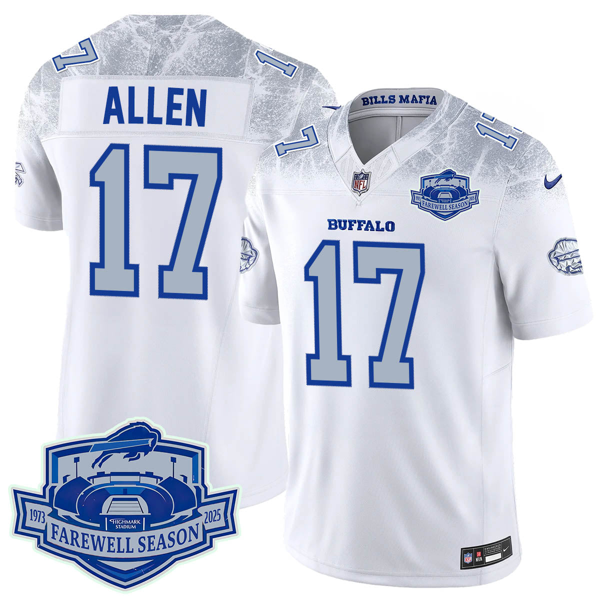 Buffalo Bills 2025 Jersey All Stitched - Farewell to Highmark Stadium