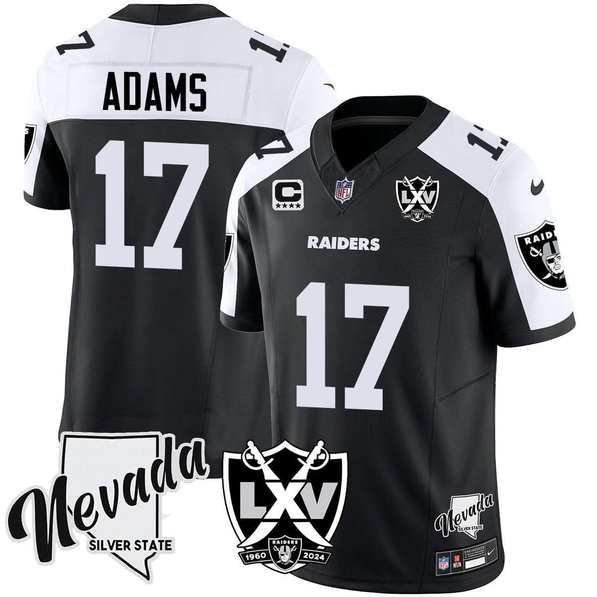 Raiders 2025 Vapor Limited Jersey - 65th Anniversary - All Stitched