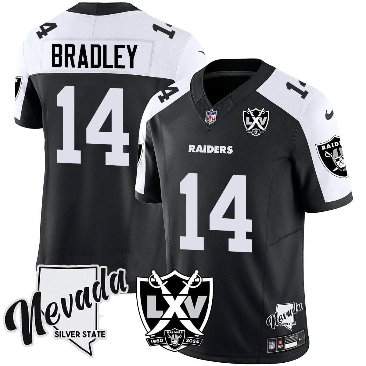 Raiders 2025 Vapor Limited Jersey - 65th Anniversary - All Stitched