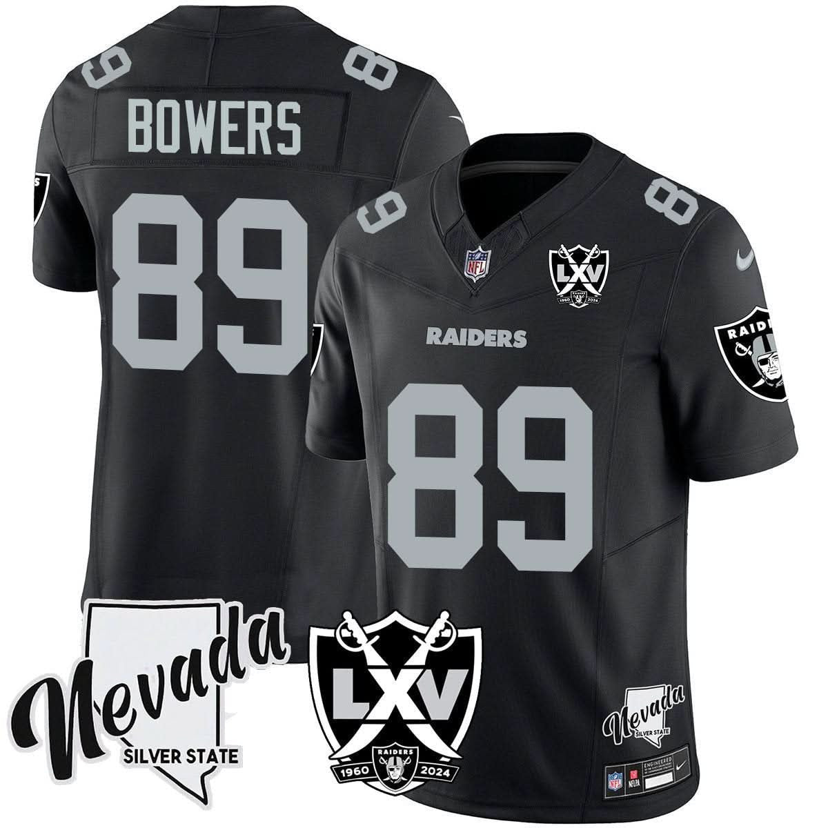 Raiders 2025 Vapor Limited Jersey - 65th Anniversary - All Stitched