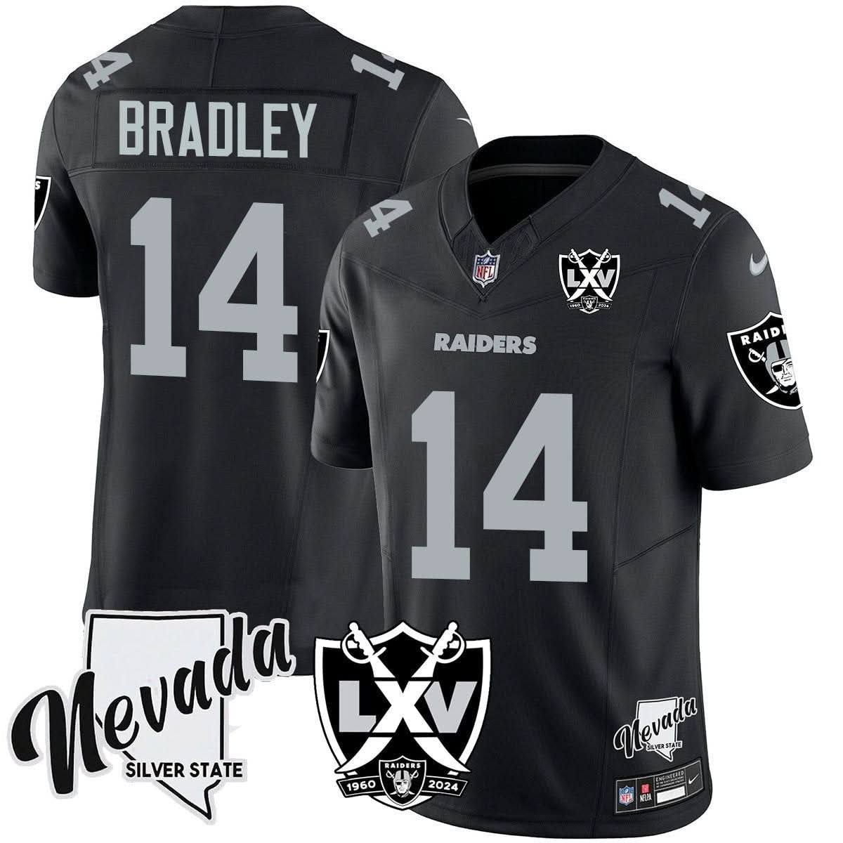 Raiders 2025 Vapor Limited Jersey - 65th Anniversary - All Stitched