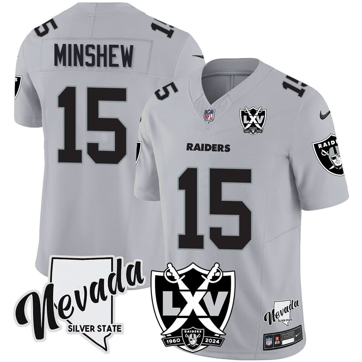 Raiders 2025 Vapor Limited Jersey - 65th Anniversary - All Stitched